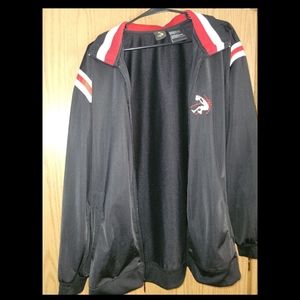 SHAQ Shaquille O'Neal Basketball Warm Up Full Zip Jacket Size M,  Black